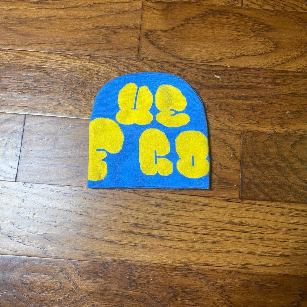 Blue and Yellow Kids Beanie